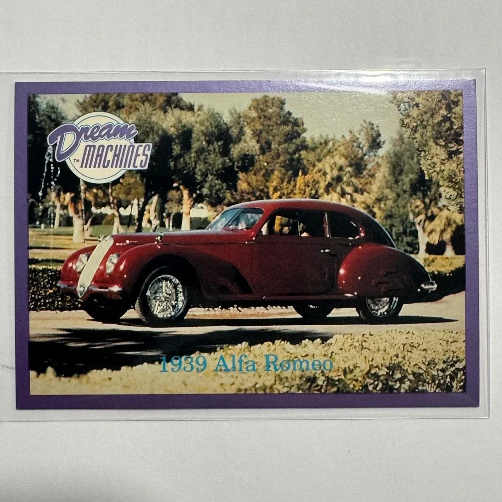 1939 Alfa Romeo Automobile‎ Dream Machines Trading Card Imperial Palace 1991